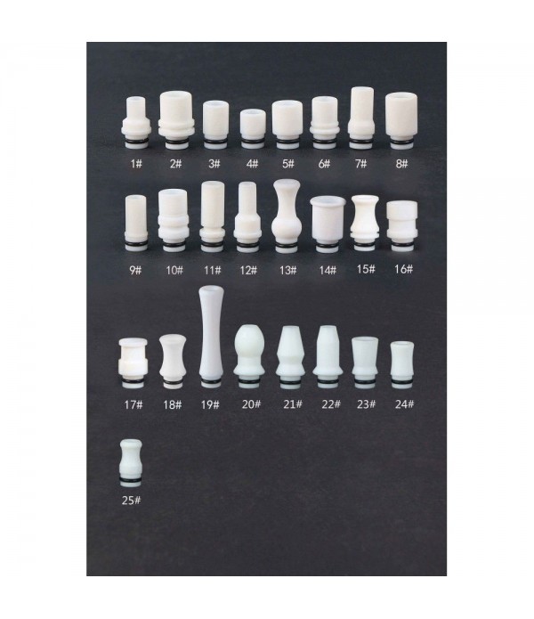 510 Teflon White Series Drip Tip