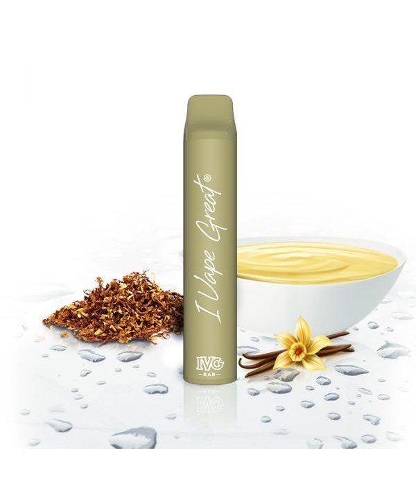 IVG BAR Disposable E-Zigarette Vanilla Custard Tobacco