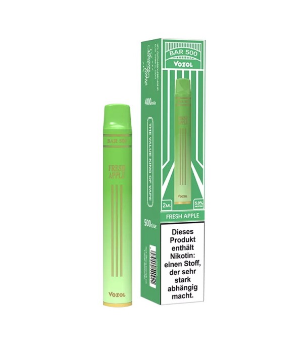 Vozol Bar 500 Disposable Einweg E-Zigarette Fresh Apple
