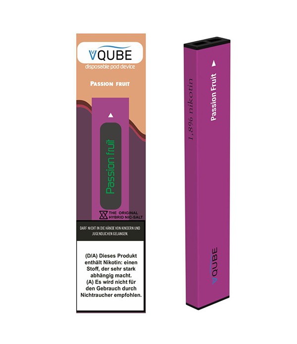 VQube Disposable Pod Device E-Zigarette Passion Fruit