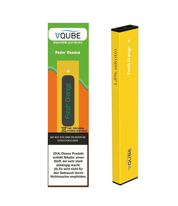 VQube Disposable Pod Device E-Zigarette Fresh Orange