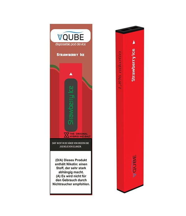 VQube Disposable Pod Device E-Zigarette Strawberry Ice