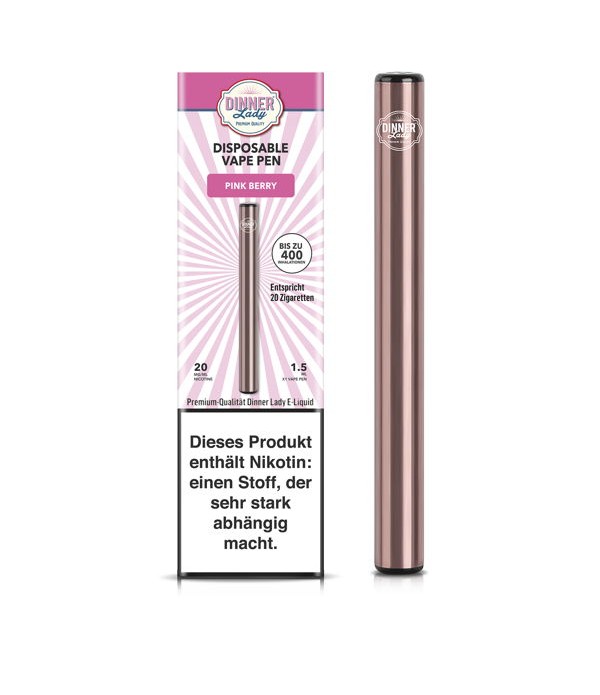 Dinner Lady Disposable Vape Pen Pink Berry