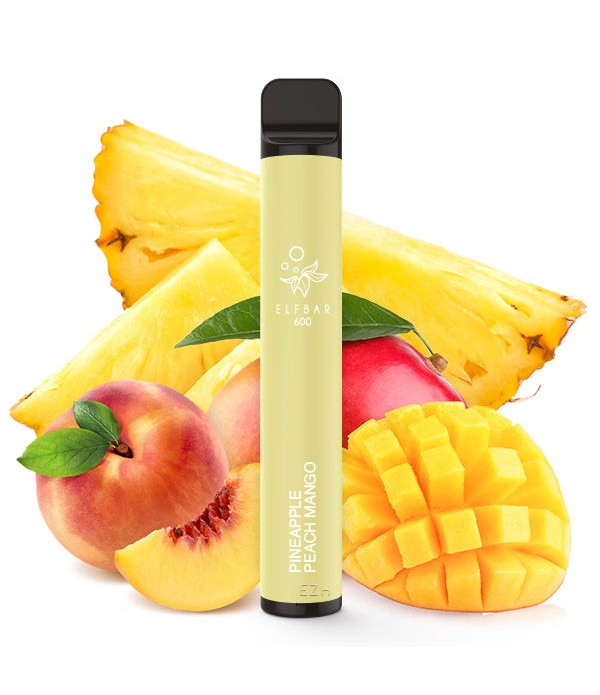 Elf Bar 600 Disposable E-Zigarette Pineapple Peach Mango
