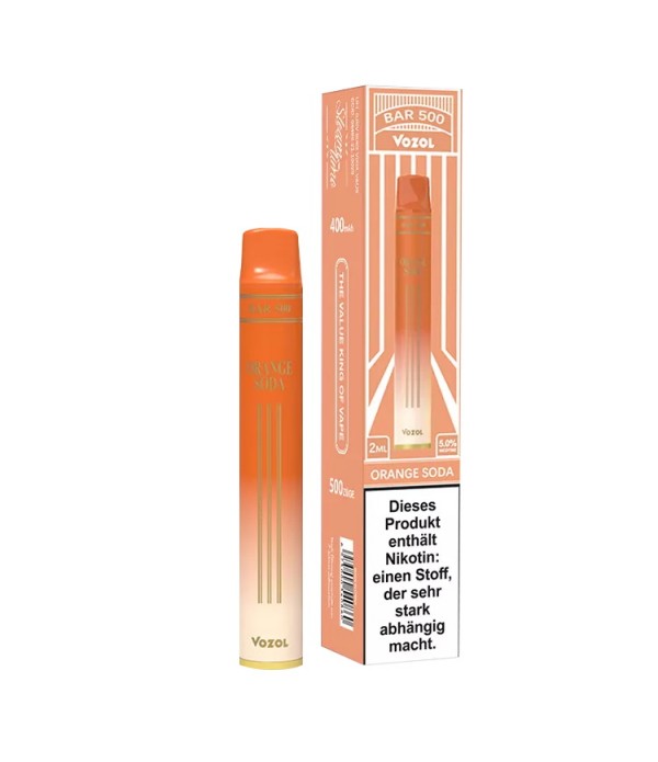 Vozol Bar 500 Disposable Einweg E-Zigarette Orange Soda