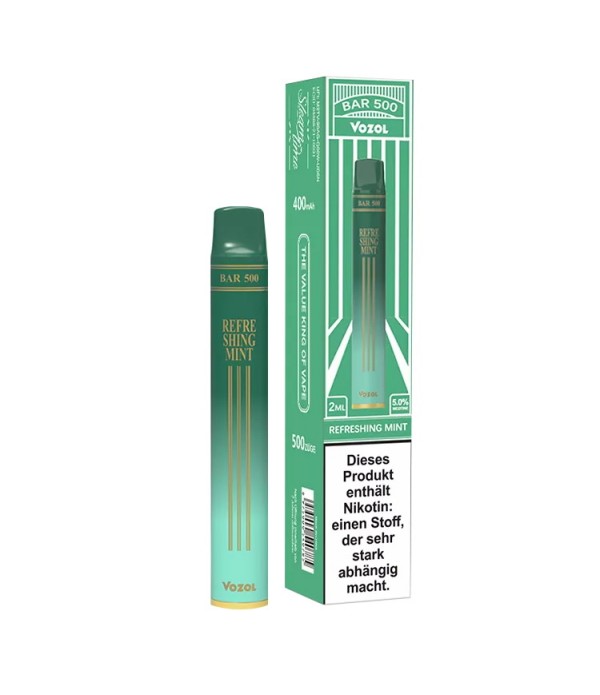 Vozol Bar 500 Disposable Einweg E-Zigarette Refreshing Mint
