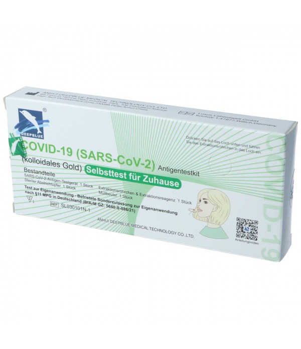 Covid-19 SarS-CoV-2 Antigen LAIEN Schnelltest Deepblue