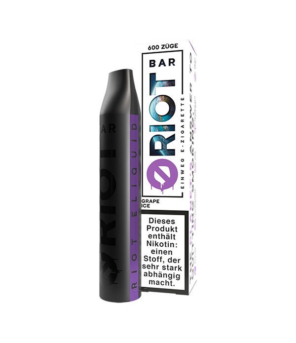 RIOT Bar Disposable Einweg E-Zigarette Grape Ice