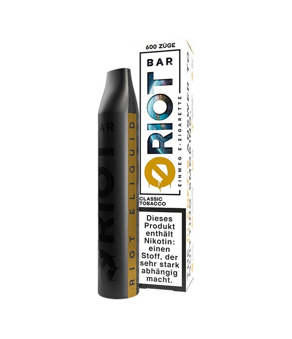 RIOT Bar Disposable Einweg E-Zigarette Classic Tobacco