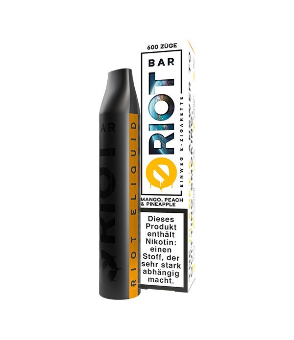 RIOT Bar Einweg E-Zigarette Mango Peach Pineapple