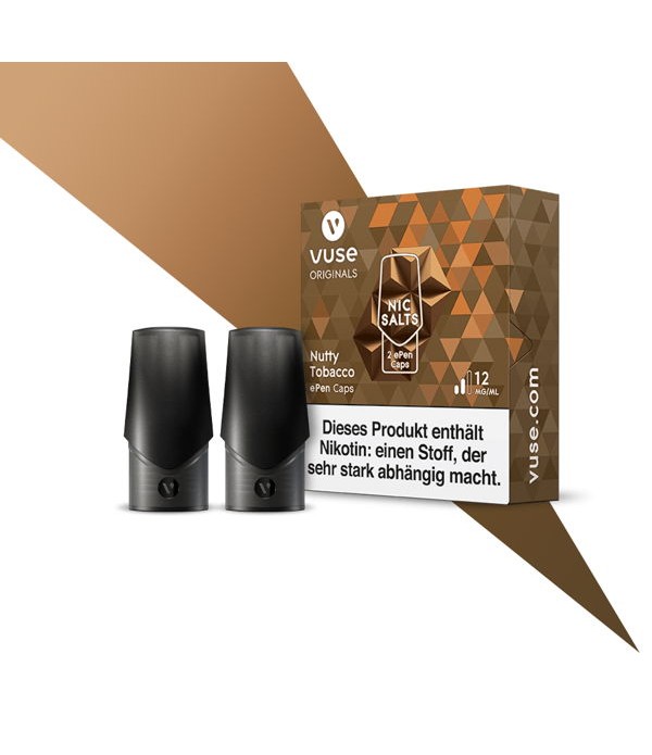 Nutty Tobacco Nic Salts Caps Vuse ePen