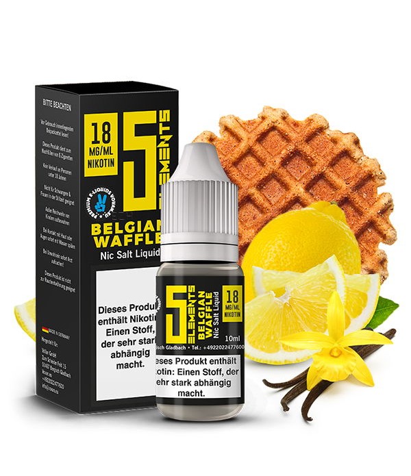 Belgian Waffle Nikotinsalz Liquid 5 Elements