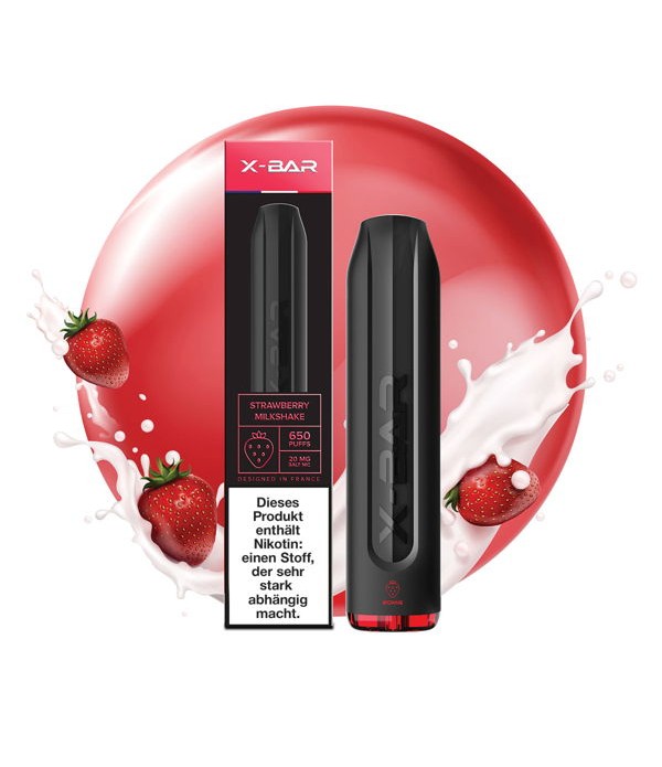 X-BAR Einweg E-Zigarette Strawberry Milkshake