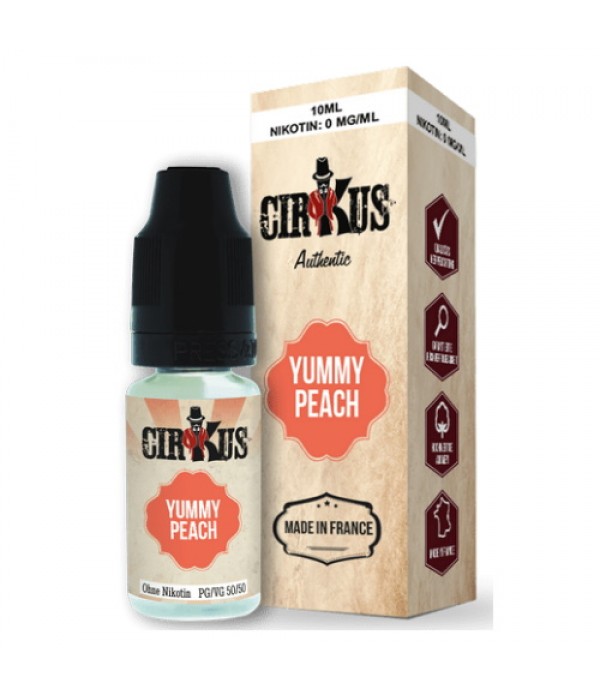 Yummy Peach Liquid Authentic CirKus *MHD WARE*