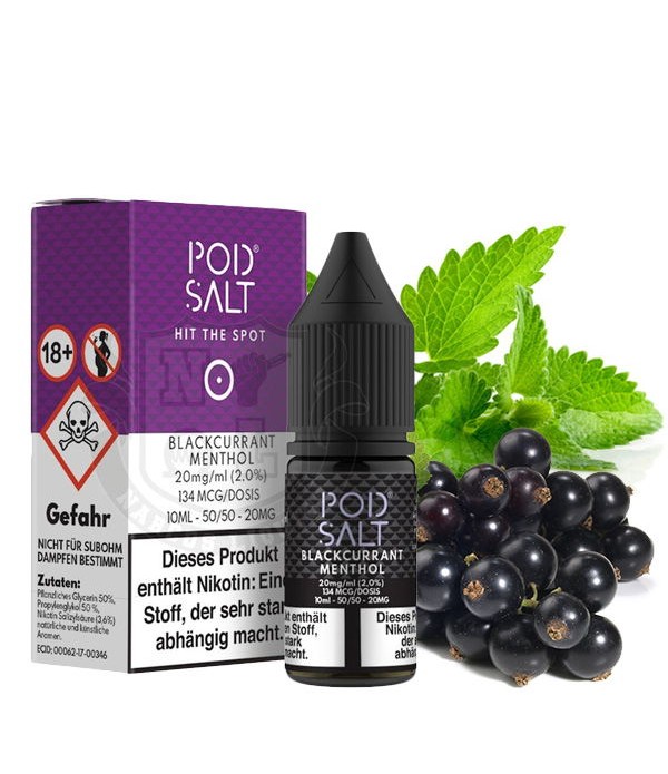 Blackcurrant Menthol Nikotinsalz Liquid Pod Salt