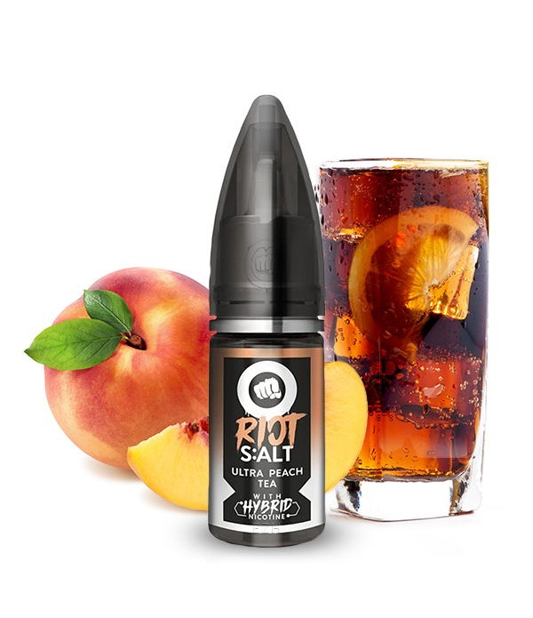 Ultra Peach Tea Hybrid Nikotinsalz Liquid Riot Sal...