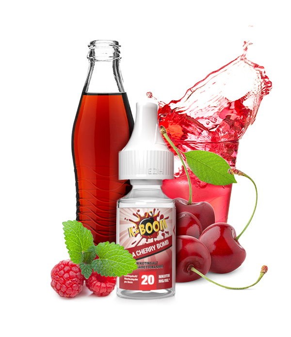 Cola Cherry Bomb Nikotinsalz Liquid K-Boom