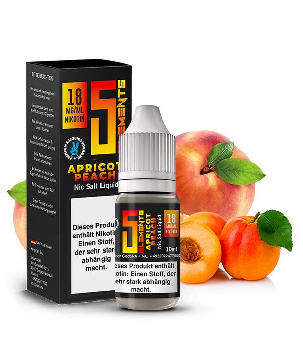 Apricot Peach Nikotinsalz Liquid 5 Elements