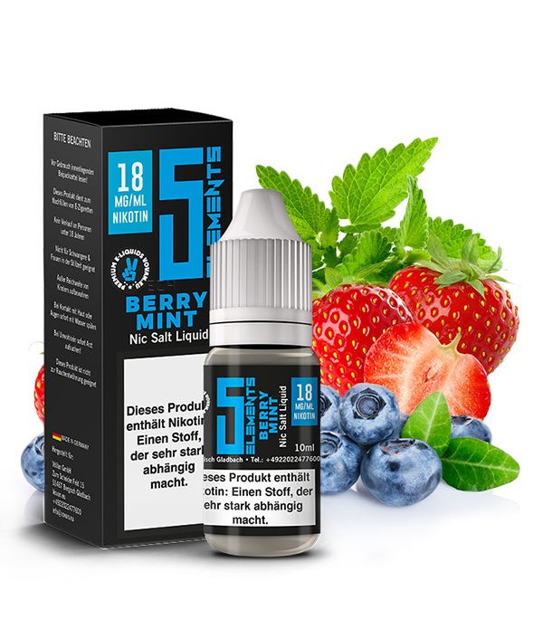 Berry Mint Nikotinsalz Liquid 5 Elements