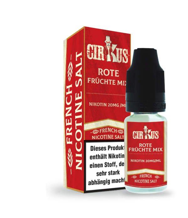 Rote Früchte Mix Nikotin Salz Liquid Authentic CirKus