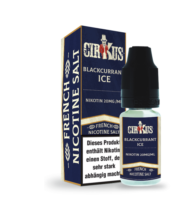 Blackcurrant Ice Nikotin Salz Liquid Authentic CirKus