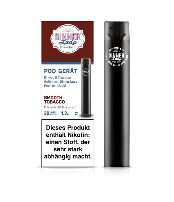 Dinner Lady Disposable Pod Device - Smooth Tobacco
