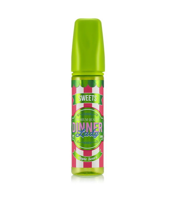 Apple Sours Shake & Vape Liquid Tuck Shop DINNER Lady