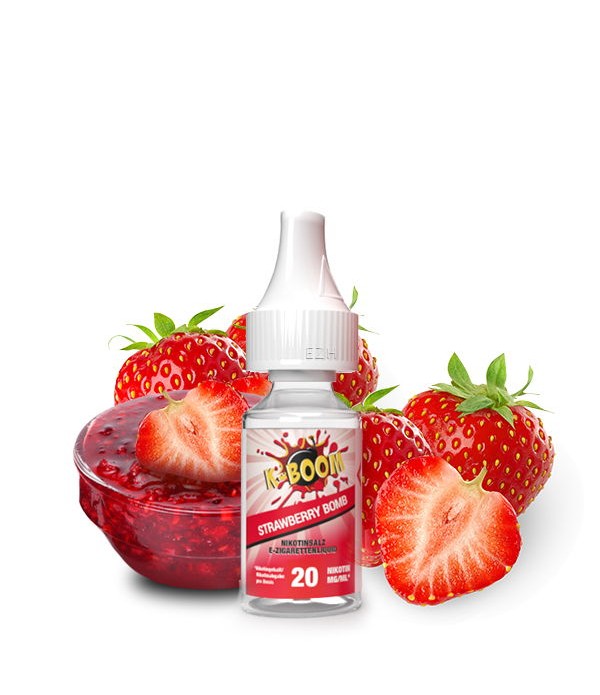 Strawberry Bomb Nikotinsalz Liquid K-Boom