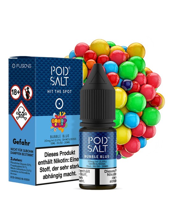 Bubble Blue Nikotinsalz Liquid Pod Salt Fusion