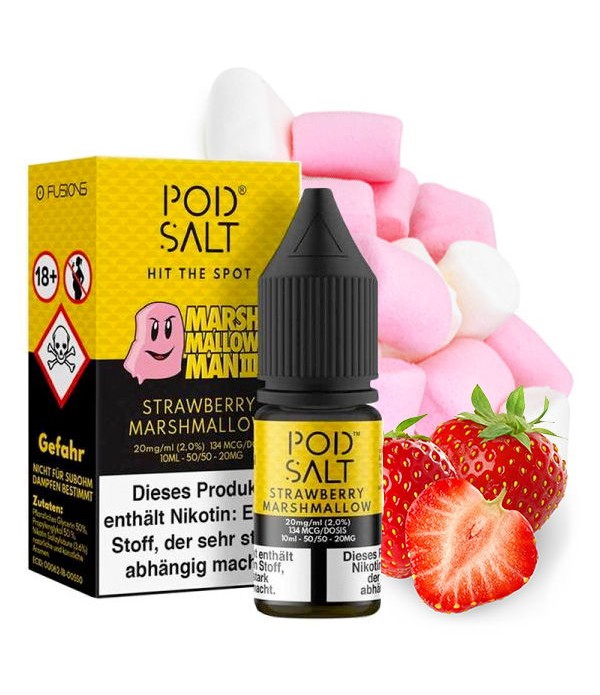 Strawberry Marshmallow Liquid Pod Salt Fusion